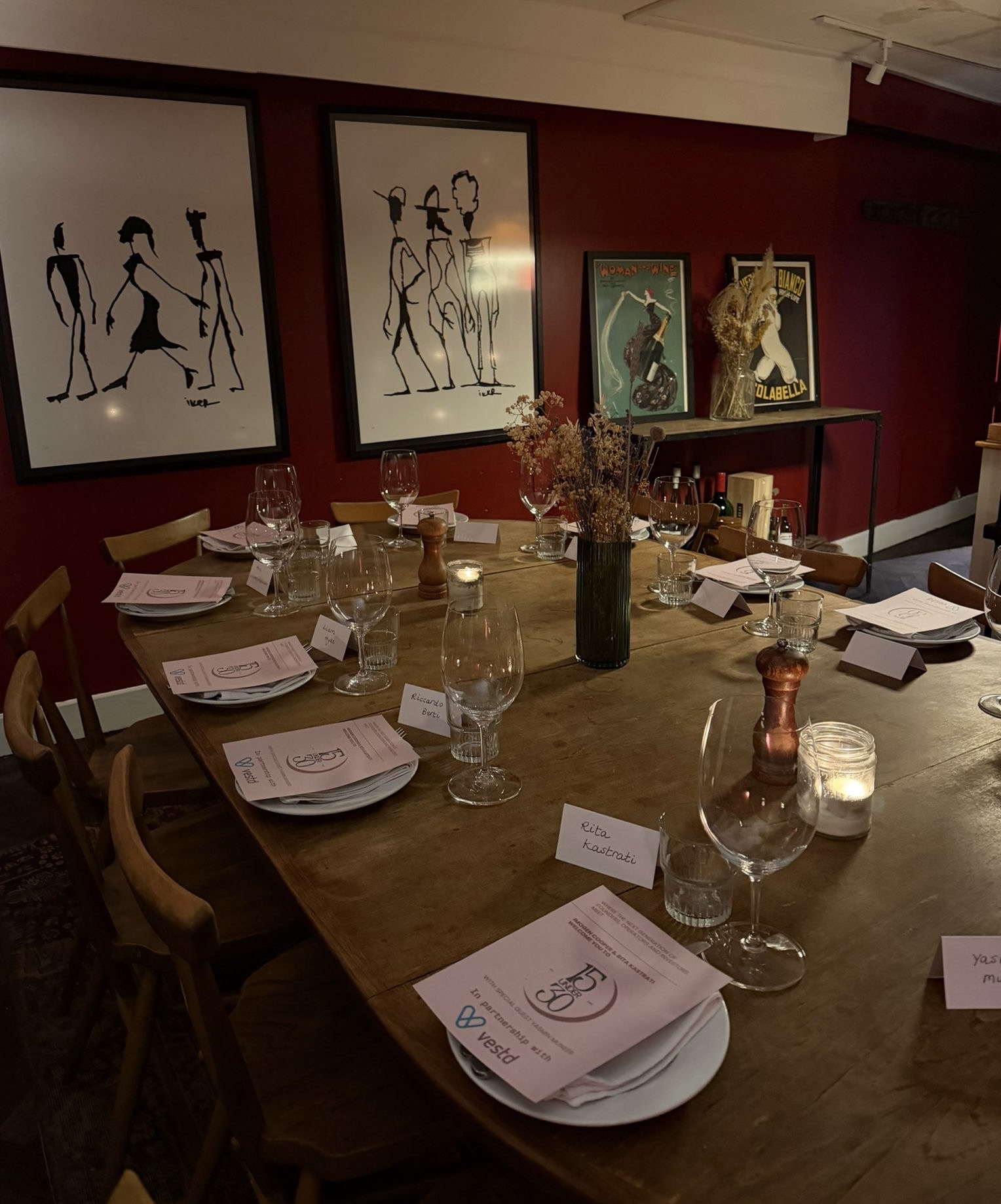 15 Under 30 supper club moment
